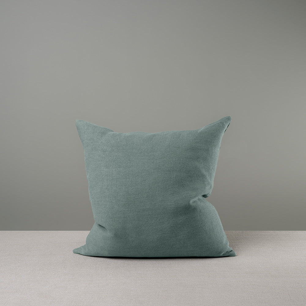 Large Size Square Kip Cushion in Laidback Linen, Mineral