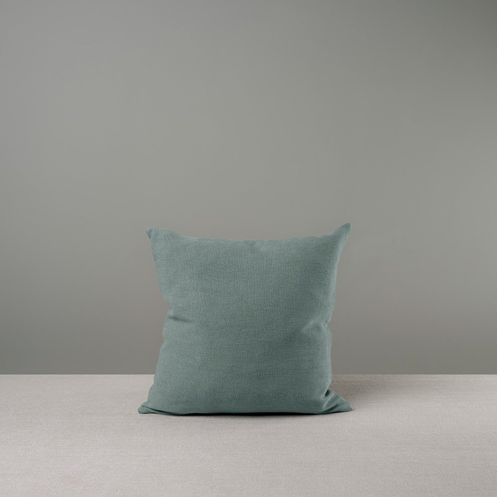 Medium size Square Kip Cushion in Laidback Linen, Mineral - By NiX