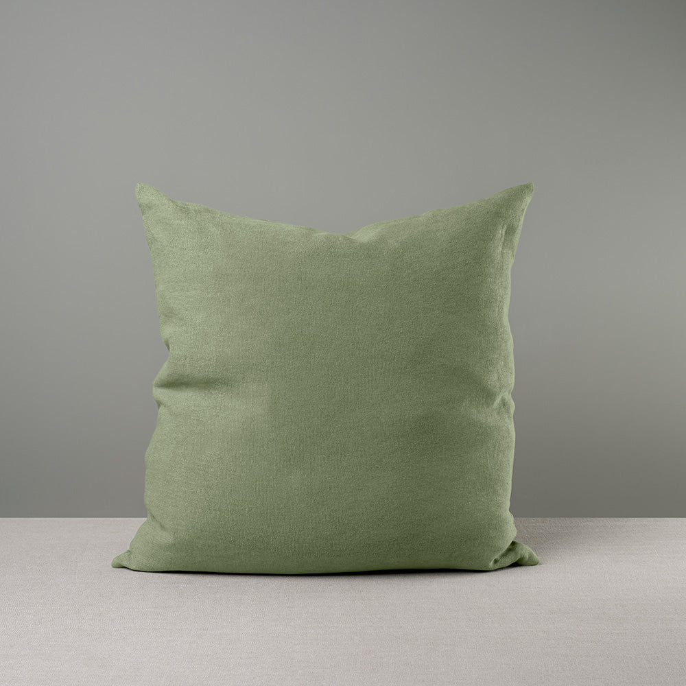 Extra Large Square Kip Cushion in Laidback Linen, Moss - By NiX