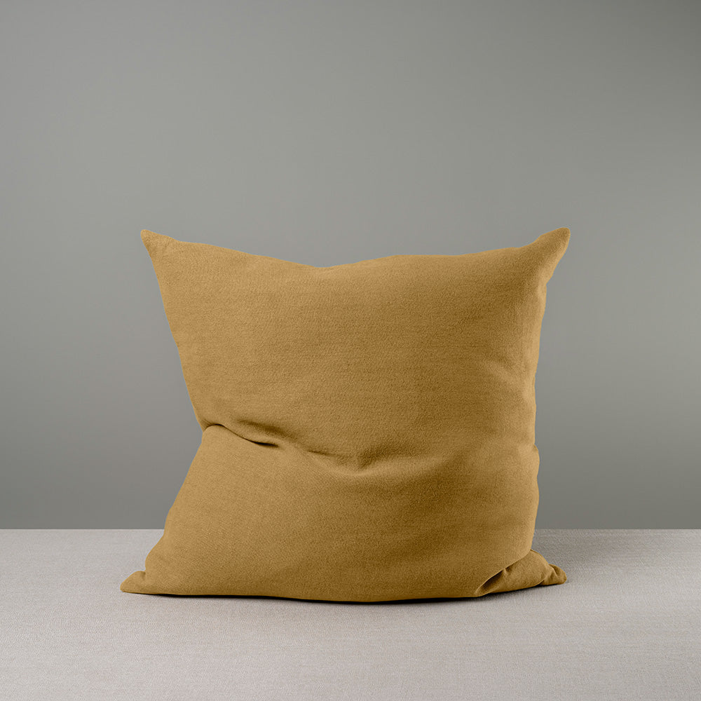 Square Kip Cushion in Laidback Linen, Ochre