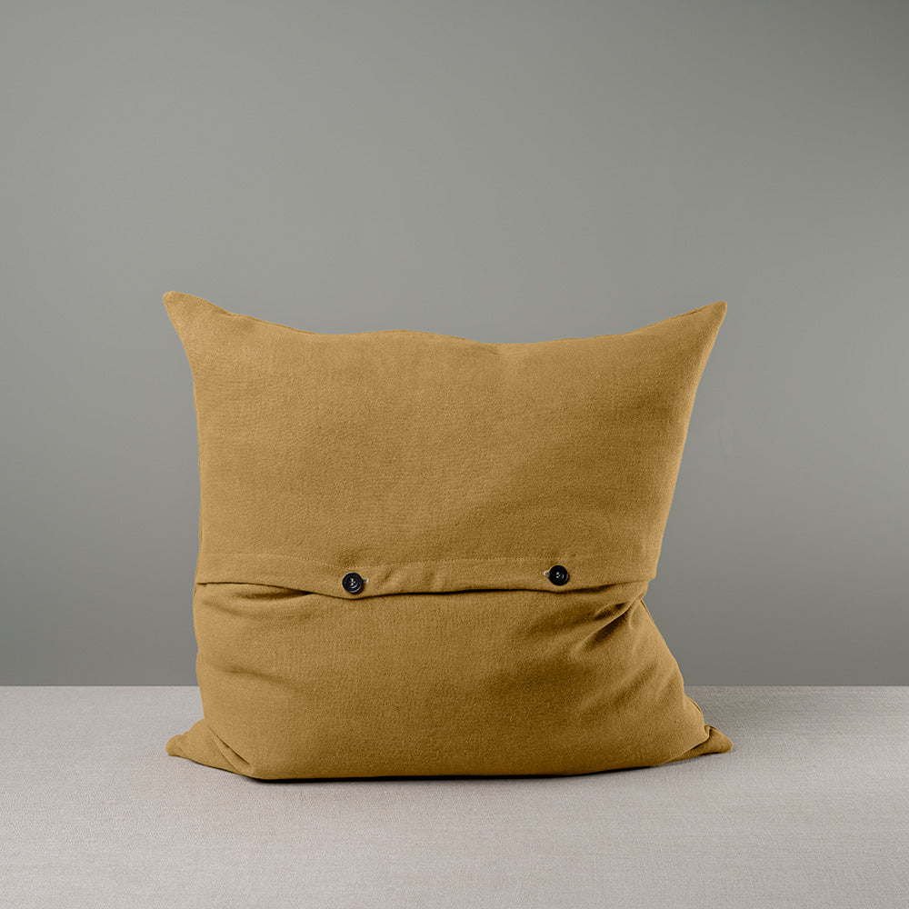 Square Kip Cushion in Laidback Linen, Ochre