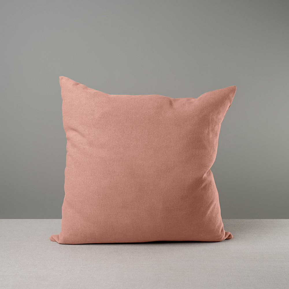 Square Kip Cushion in Laidback Linen, Roseberry