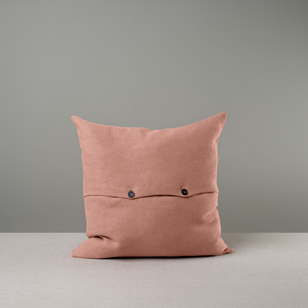 Back Side of Large Size Square Cushion in Roseberry Color with 2 buttons