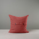 Back Side of Large Size Red (Rouge) Square Cushion - By Nicola Harding  Co.