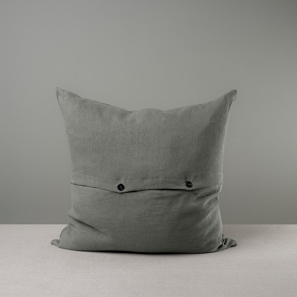Square Kip Cushion in Laidback Linen, Shadow