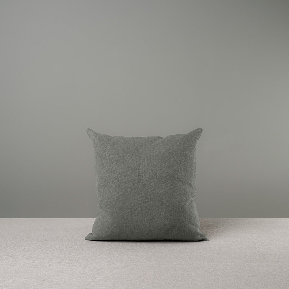 Square Kip Cushion in Laidback Linen, Shadow
