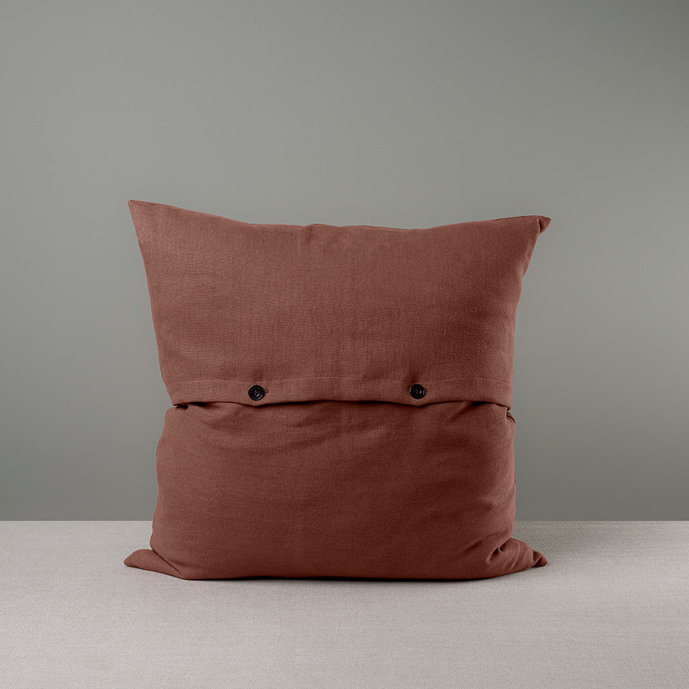 Square Kip Cushion in Laidback Linen, Sweet Briar
