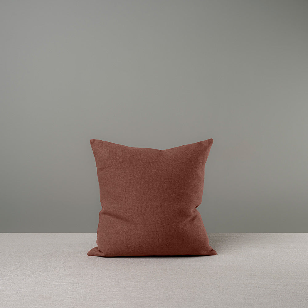 Front Side of Medium Square Cushion, in Sweet Briar Pink - Nicola Harding & Co.