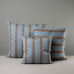 image of Square Kip Cushion in Regatta Cotton, Blue