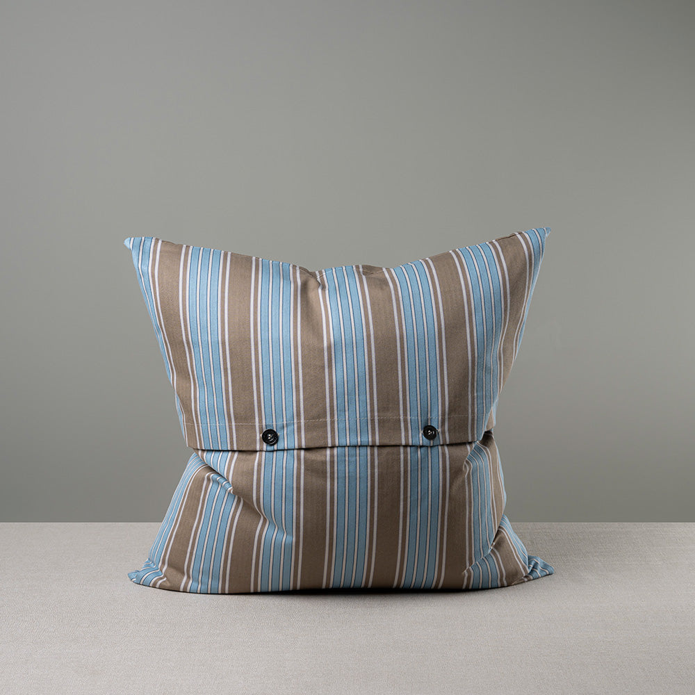 Square Kip Cushion in Regatta Cotton, Blue