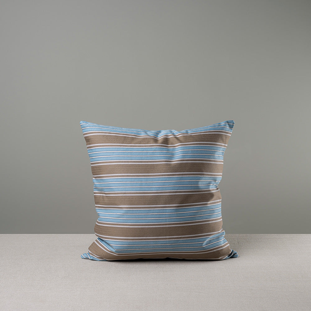 Square Kip Cushion in Regatta Cotton, Blue