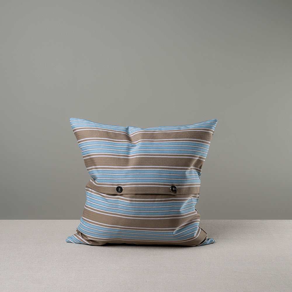 Square Kip Cushion in Regatta Cotton, Blue