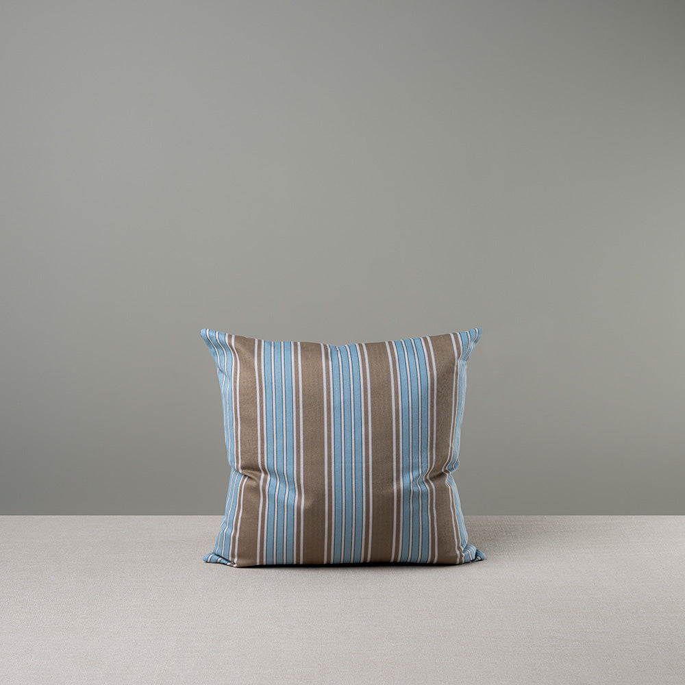 Square Kip Cushion in Regatta Cotton, Blue