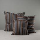 3 Different Sizes of Square Cushion in Cotton, Charcoal - NiX By Nicola Harding & Co.