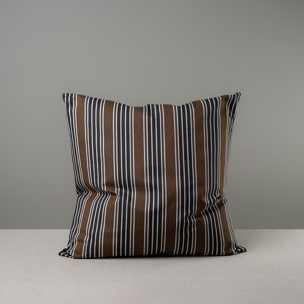 Square Kip Cushion in Regatta Cotton, Charcoal