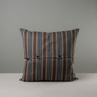 Back Side of Extra Large Square Cushion in Cotton, Charcoal - By NiX