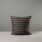 Front Side of Large Square Cushion in Cotton, Charcoal - By NiX