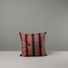 Back Side of Square Kip Cushion in Regatta Cotton, Flame With 2 Buttons - NiX