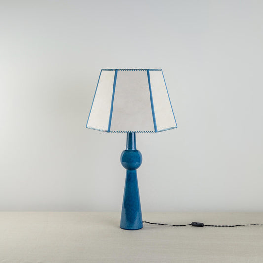 Comet Ceramic Table Lamp Base in Blue