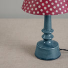 Ditsy Ceramic Table Lamp Base in Sea Blue, Base Closeup - Nicola Harding