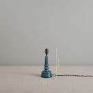 Ditsy Ceramic Table Lamp Base in Sea Blue, With Dimension, 26cm Height and Width is 11cm - By NiX