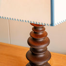 Beautiful Wooden Table Lamp Base in Smoky Oak - By NiX