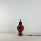 Orb Ceramic Table Lamp Base in Red - Nicola Harding