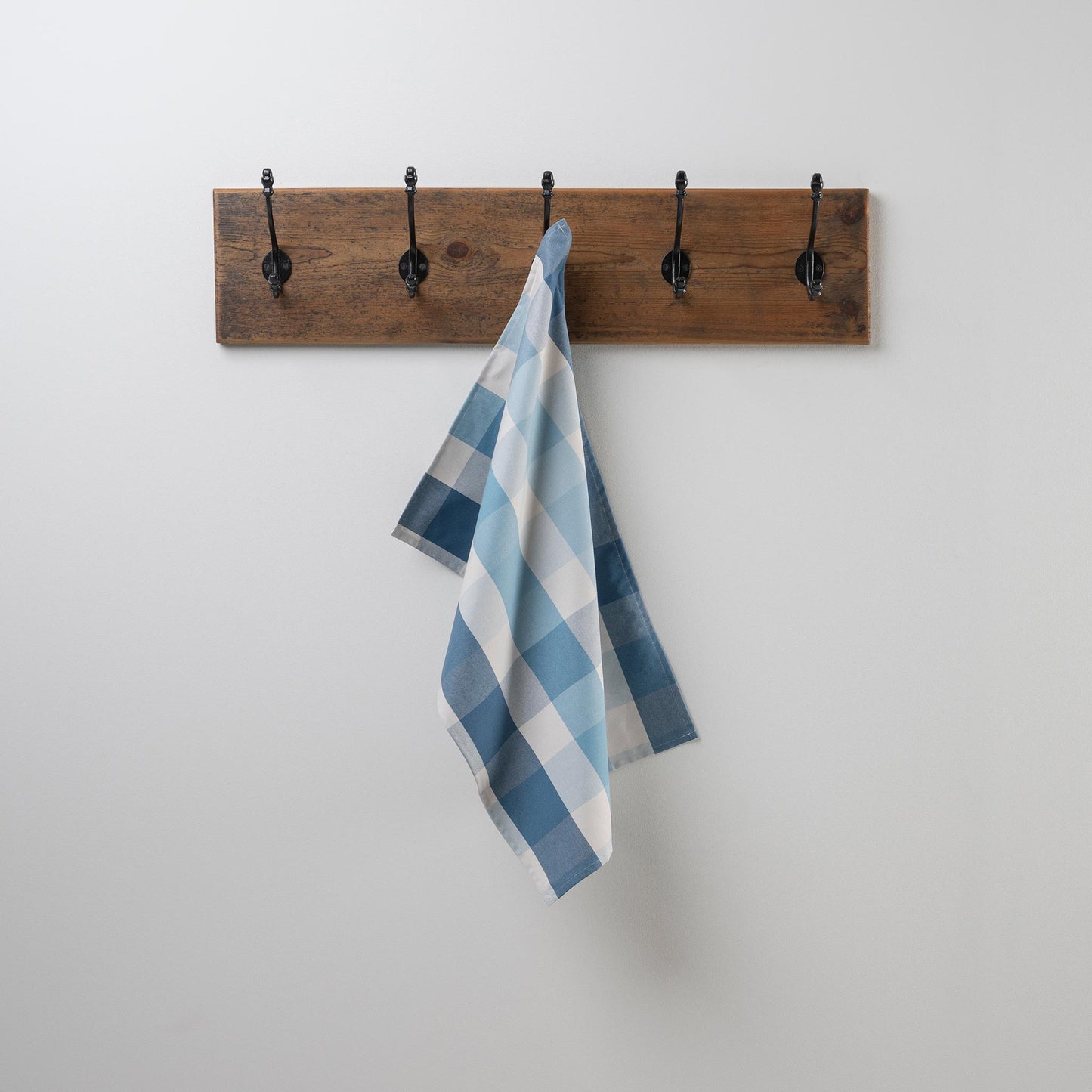 Luster Tea Towel in Checkmate Cotton, Blue