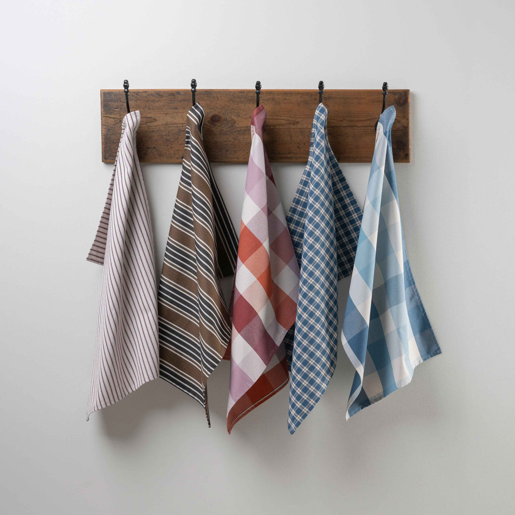 Luster Tea Towel in Regatta Cotton, Charcoal - Nicola Harding