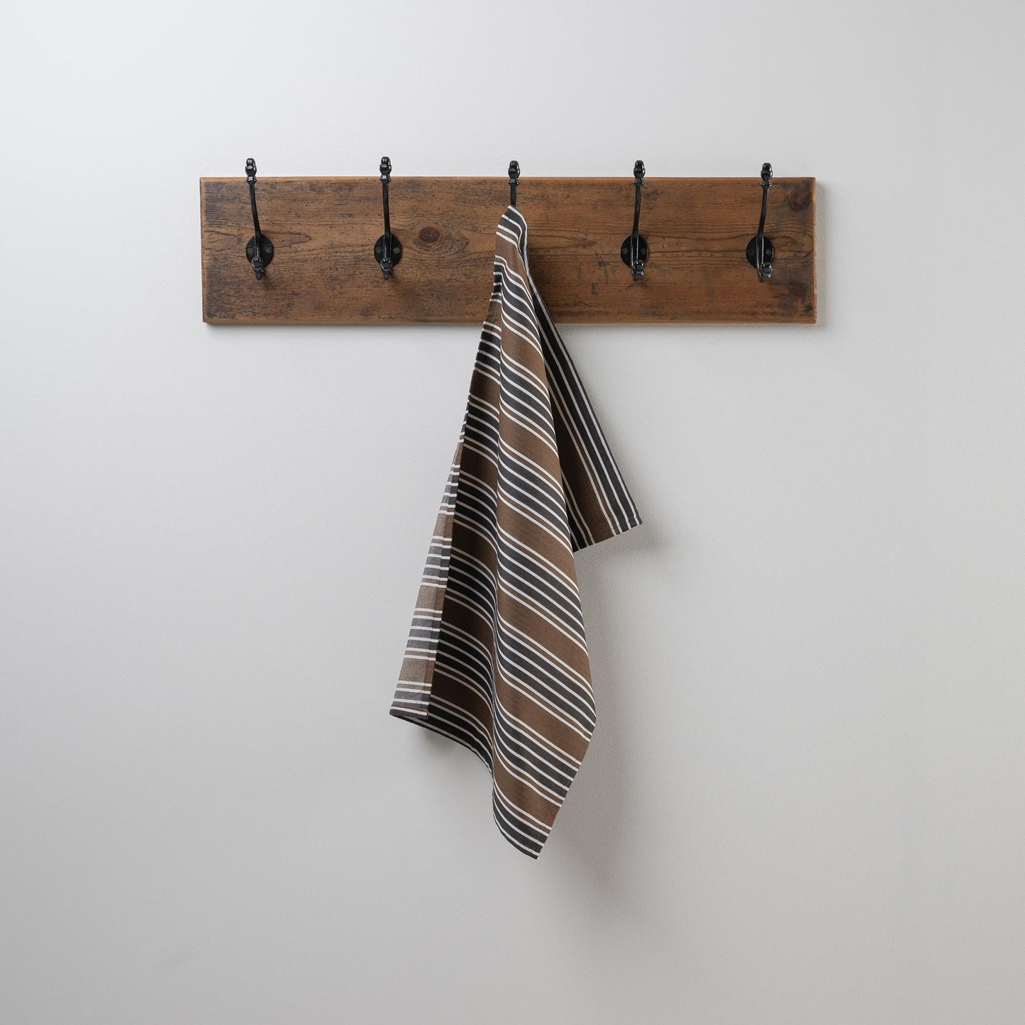Luster Tea Towel in Regatta Cotton, Charcoal - Nicola Harding