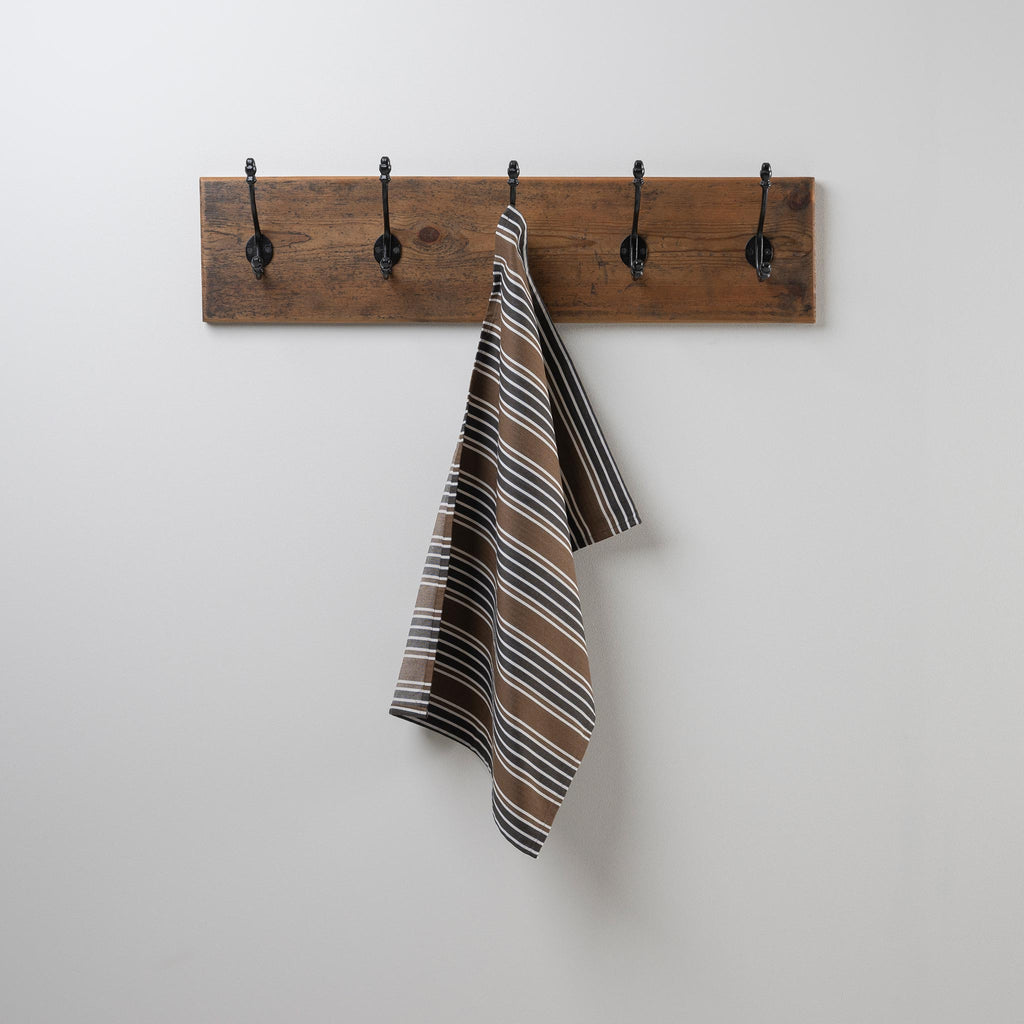 Luster Tea Towel in Regatta Cotton, Charcoal - Nicola Harding