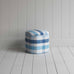 image of Thither Hexagonal Ottoman in Checkmate Cotton, Blue