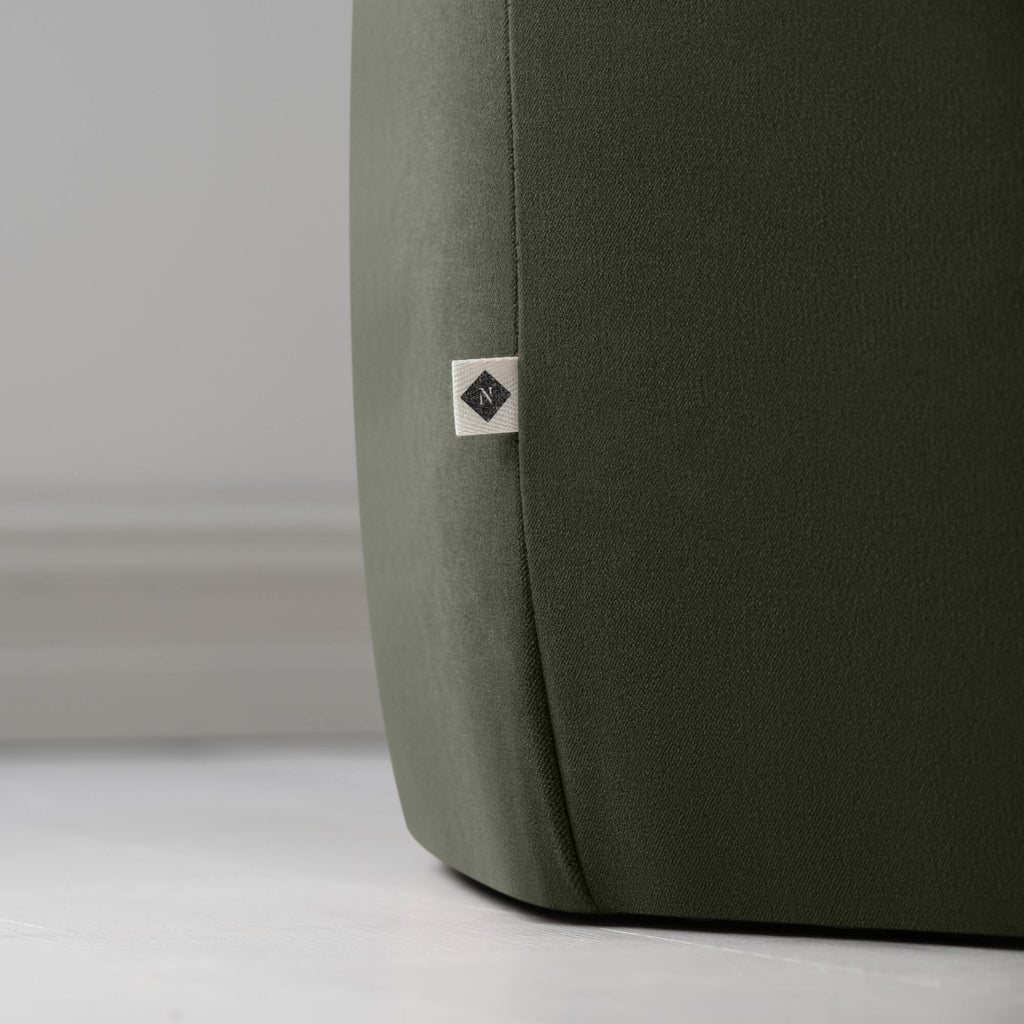 NiX Special Tag on Thither Hexagonal Ottoman in Intelligent Velvet Seaweed