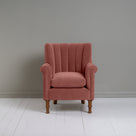Front View of Time Out Armchair in Intelligent Velvet Damson Color - By NiX