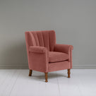 Time Out Armchair in Intelligent Velvet Damson - NiX By Nicola Harding & Co.