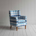 image of Time Out Armchair in Checkmate Cotton, Blue