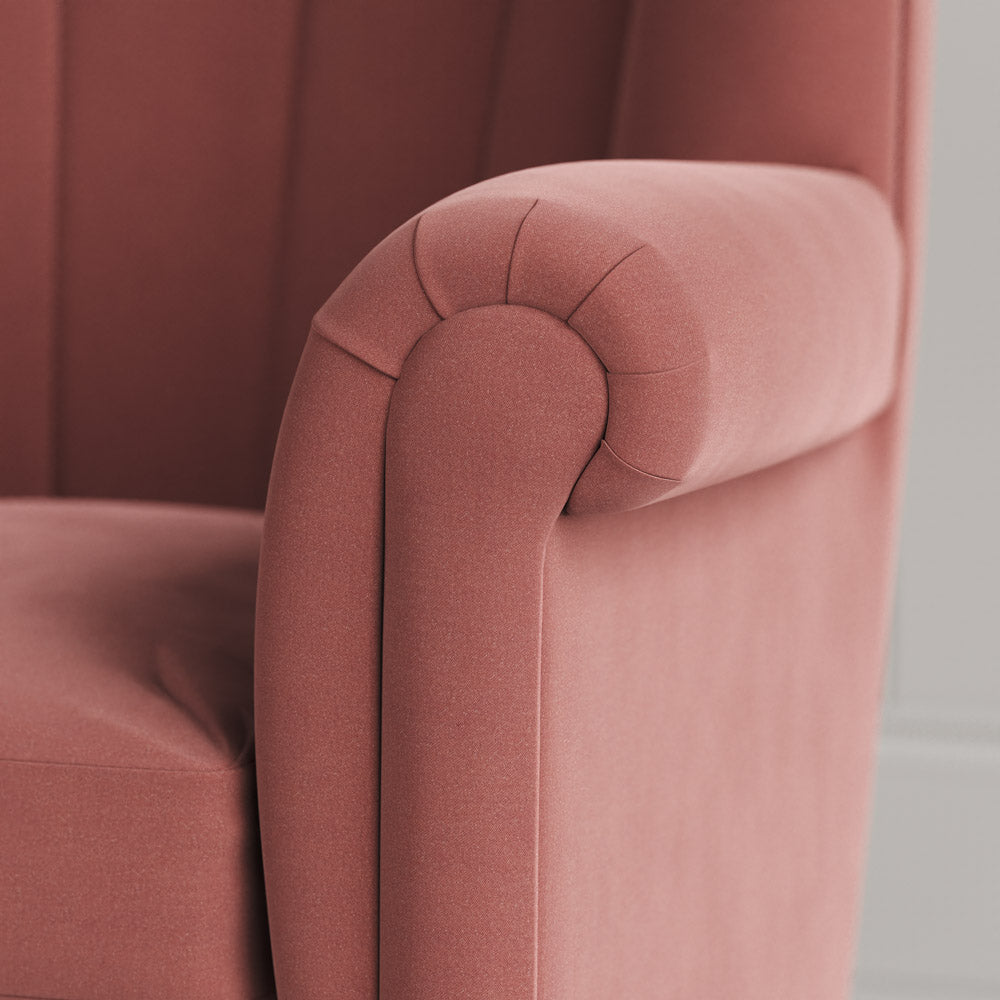 Time Out Armchair in Intelligent Velvet Damson