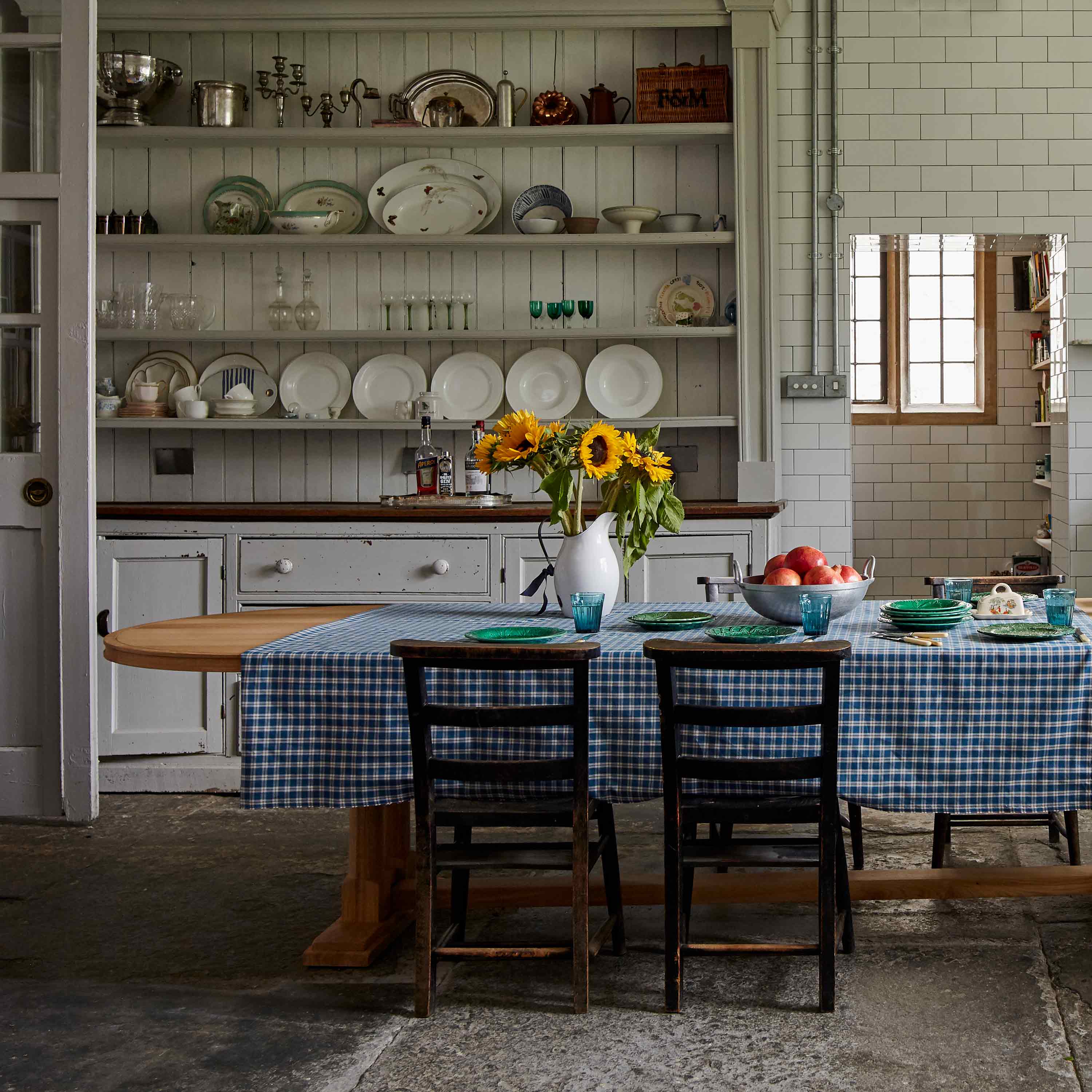 Handcrafted Oval Oak Dining Table Tuck In NiX by Nicola Harding