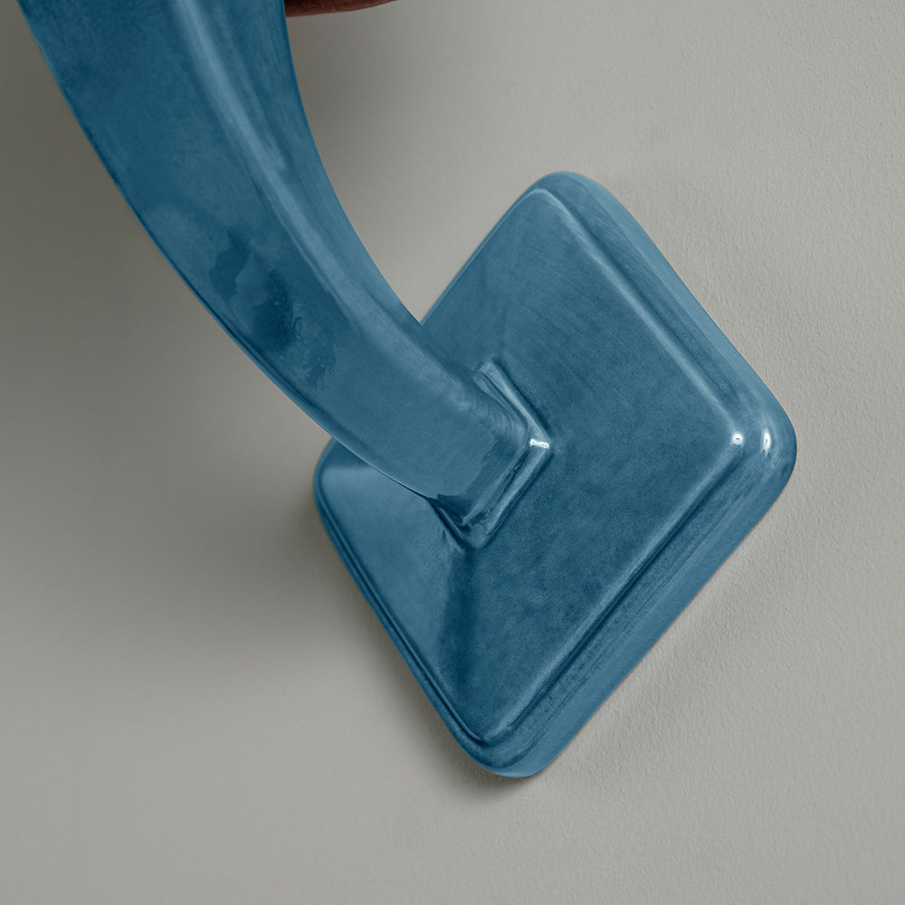 Bright Spark Ceramic Wall Light in Sea Blue