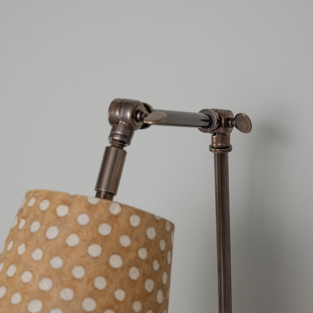 Focused Wall Light in Waxed Brass, Swivels Left