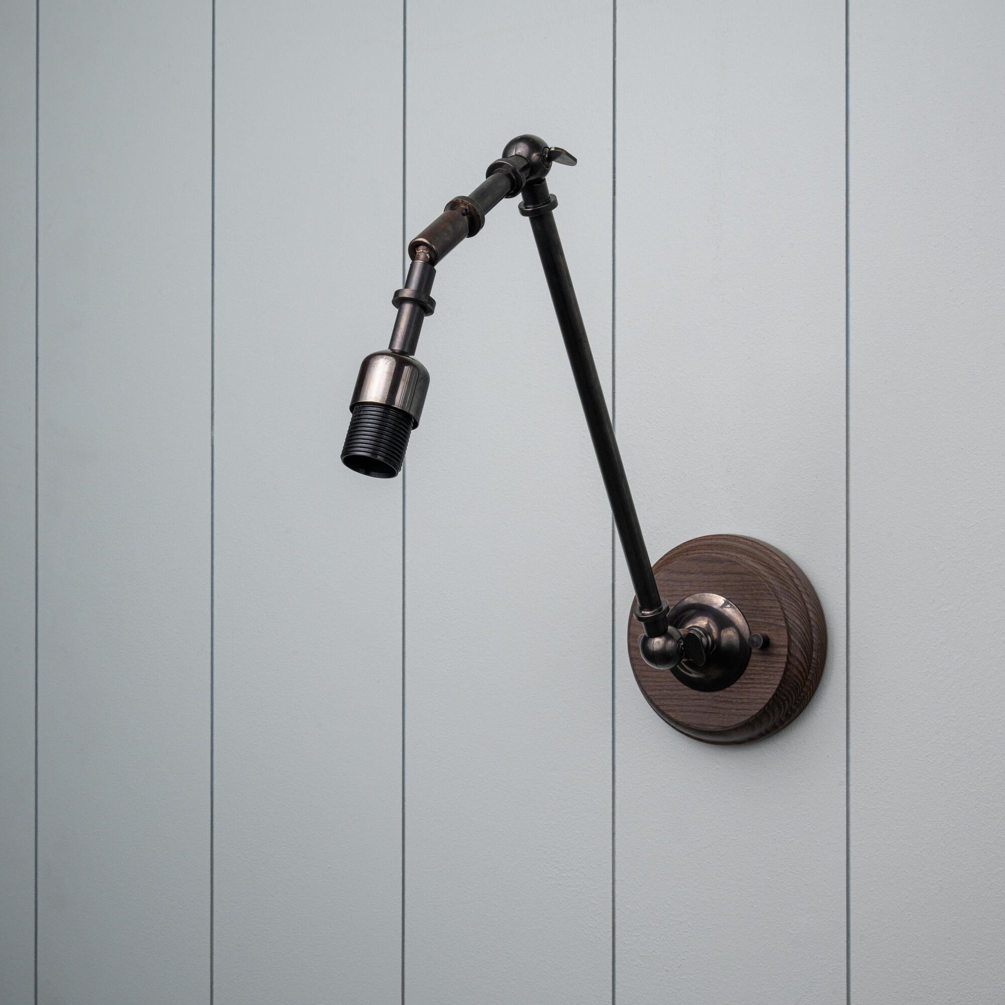 Limelight Waxed Brass Wall Light Without Shade