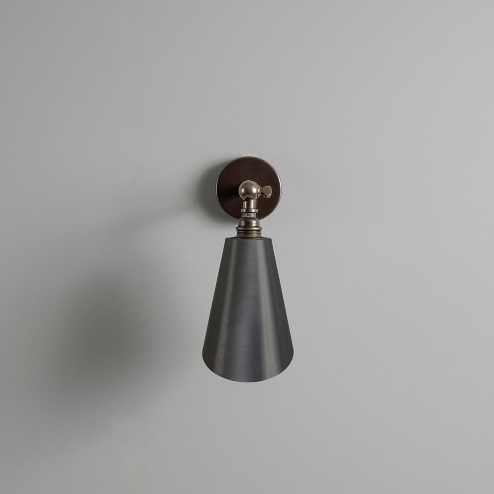 Picture This Waxed Brass Wall Light with Waxed Brass Shade