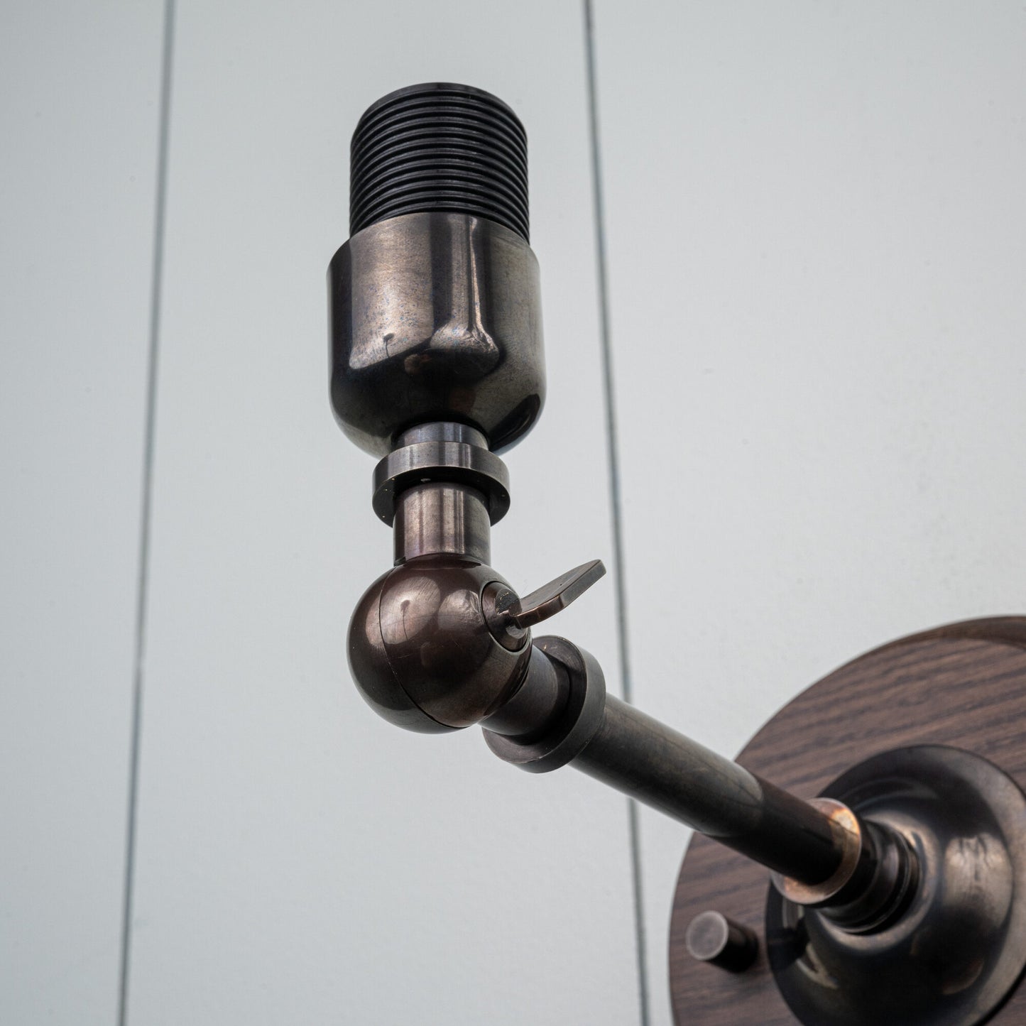 Brass Wall Light Bulb Holder Closeup - By NiX