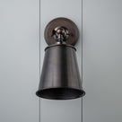 Brass Wall Light With Metal Lampshade