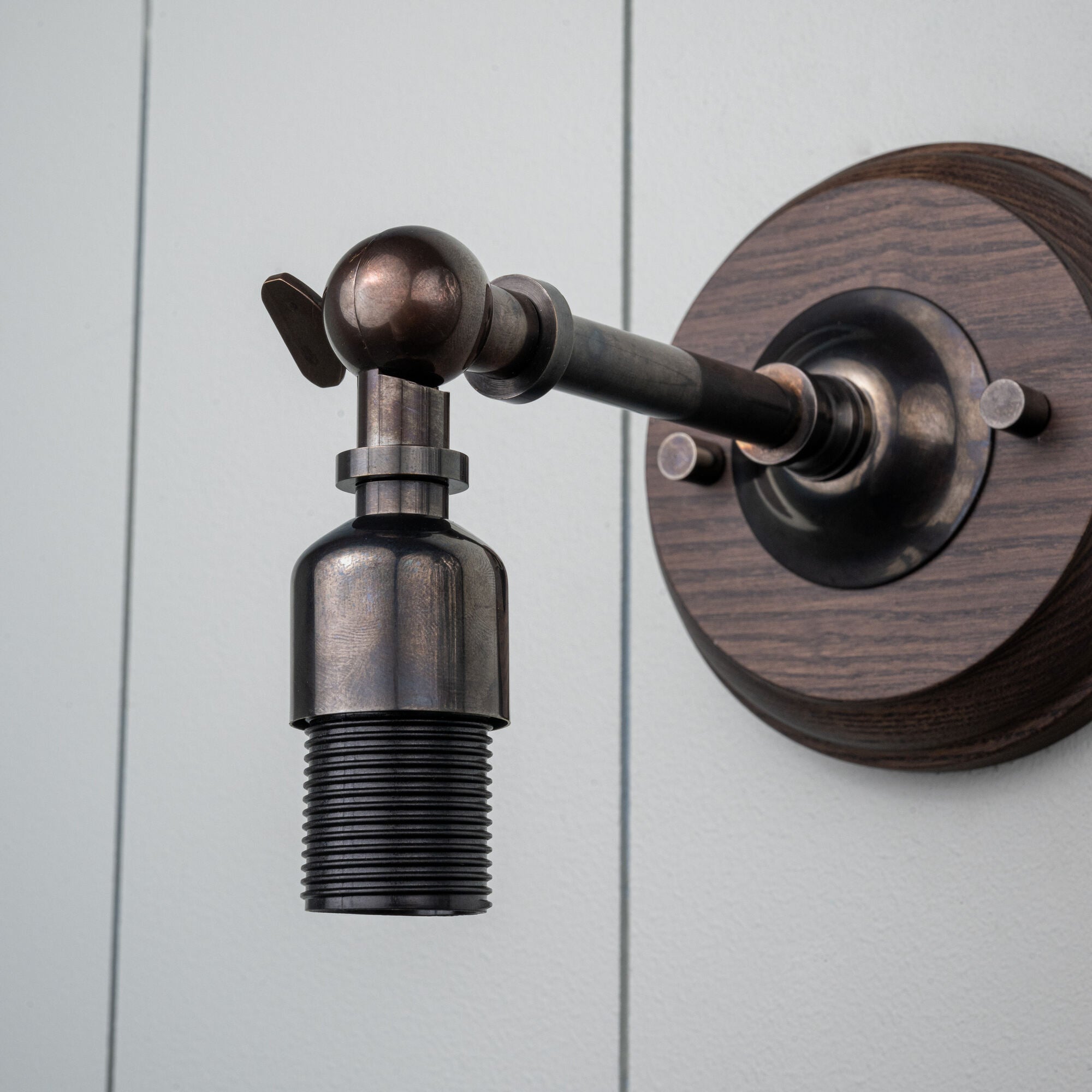 Brass Wall Light Arm Closeup - By NiX