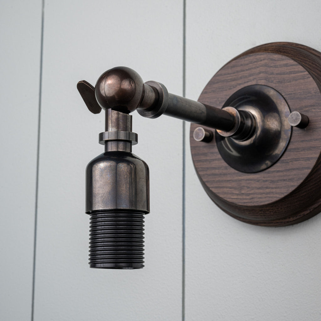 Brass Wall Light Arm Closeup - By NiX