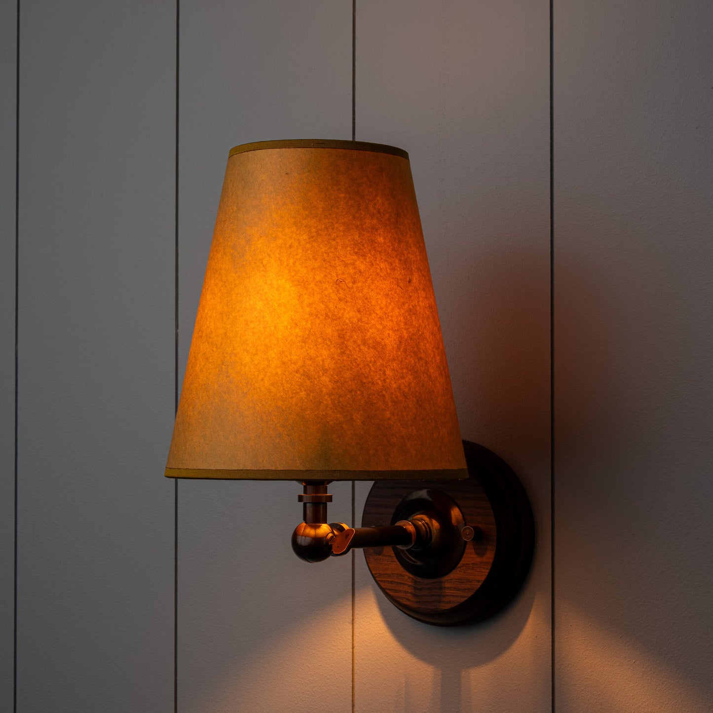 Brass Wall Light With Lights 'ON' - By NiX