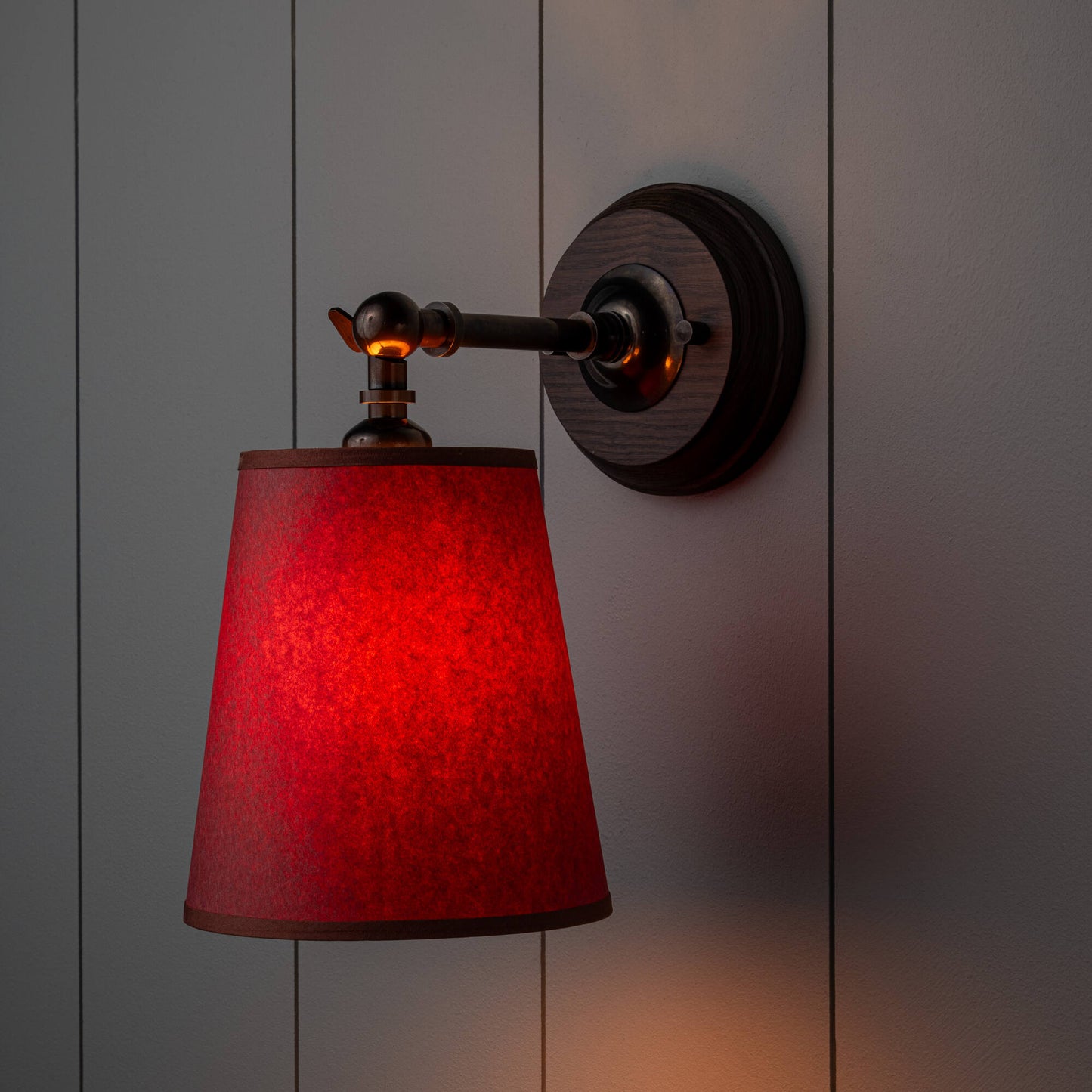 Brass Wall Light With Light 'ON' - By NiX