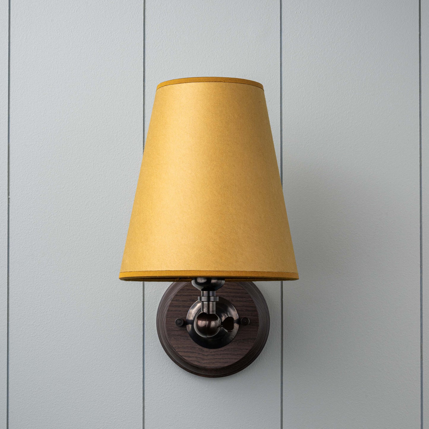 Wall Light With Mustard Lampshade - By NiX