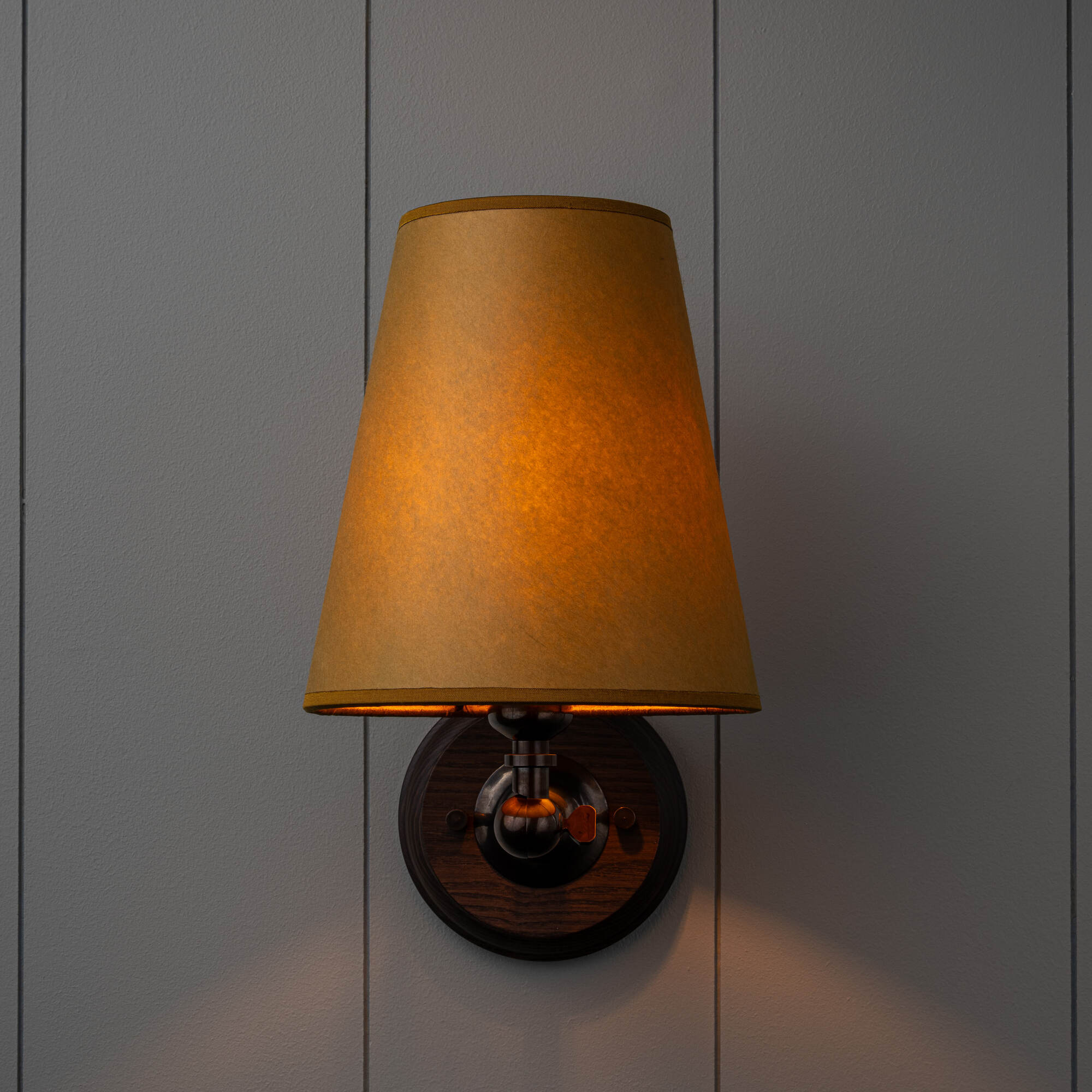 Wall Light With Lampshade & Lights 'ON' - By NiX